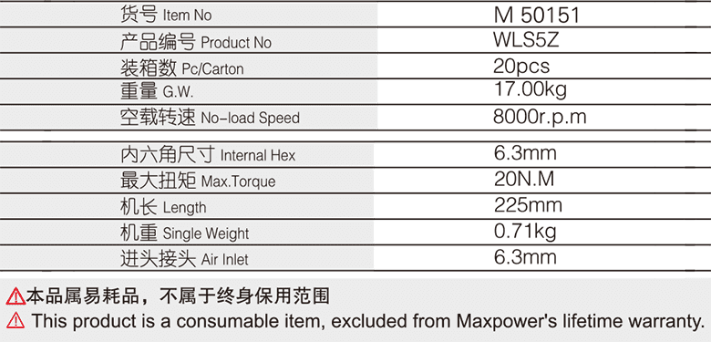 6.3mm專業(yè)級氣動螺絲刀(圖1)